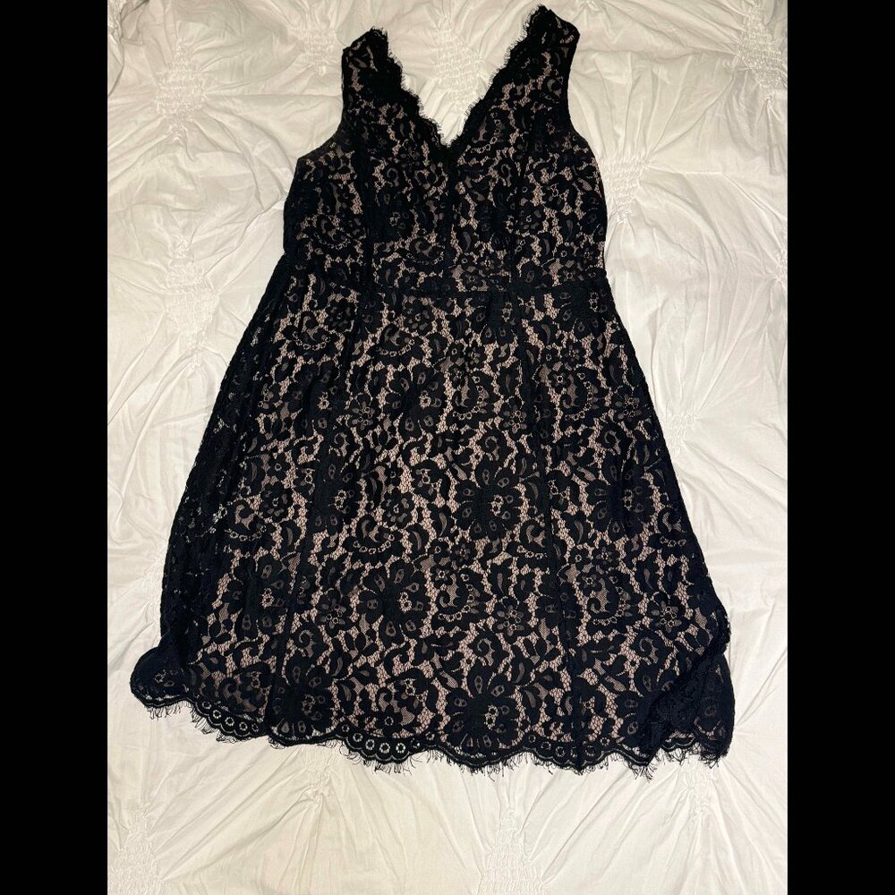 LOFT Ann Taylor Black Lace Cocktail/Party Dress